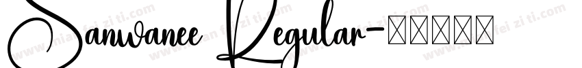 Sanwanee Regular字体转换